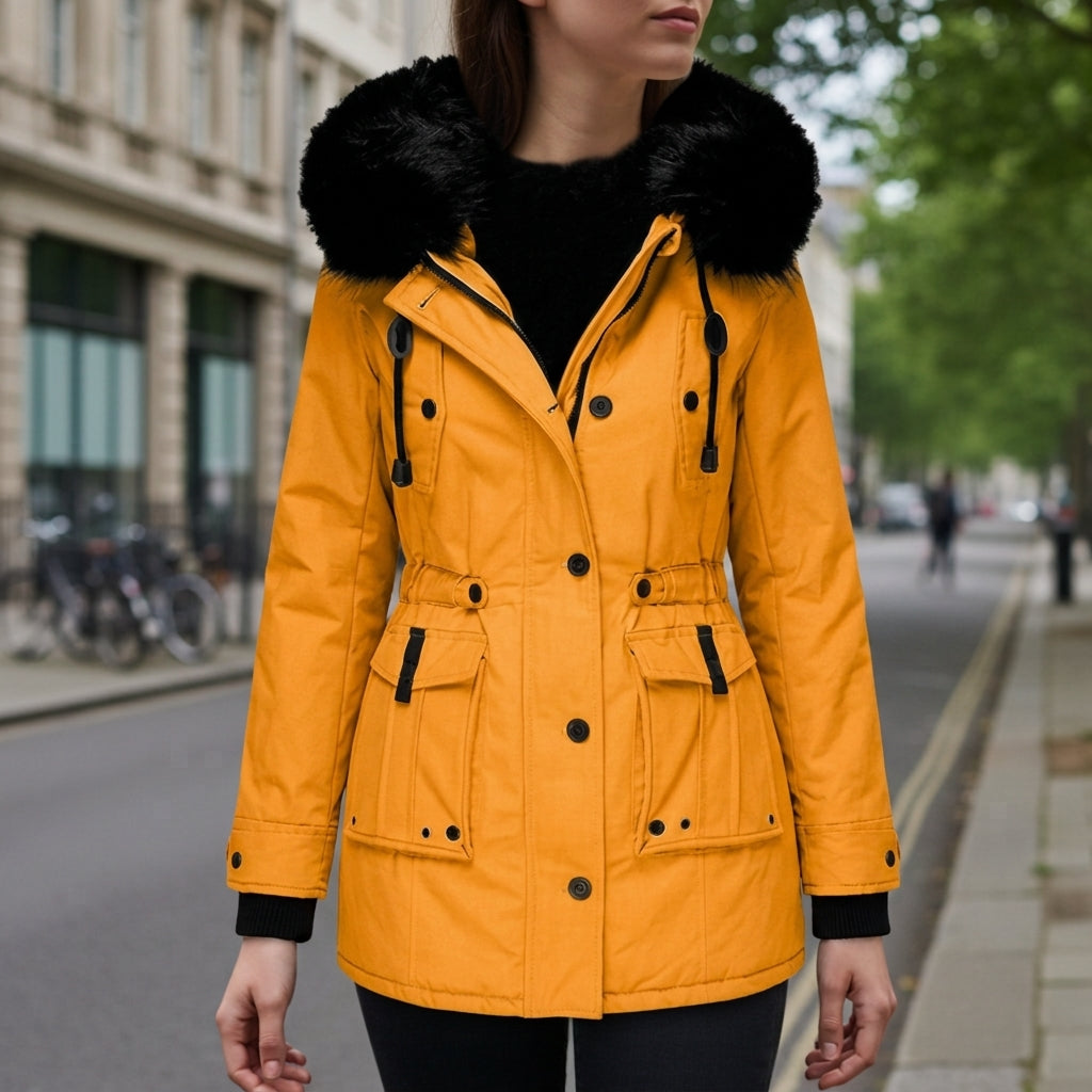 Elsie hooded insulated parka jacket - view 6