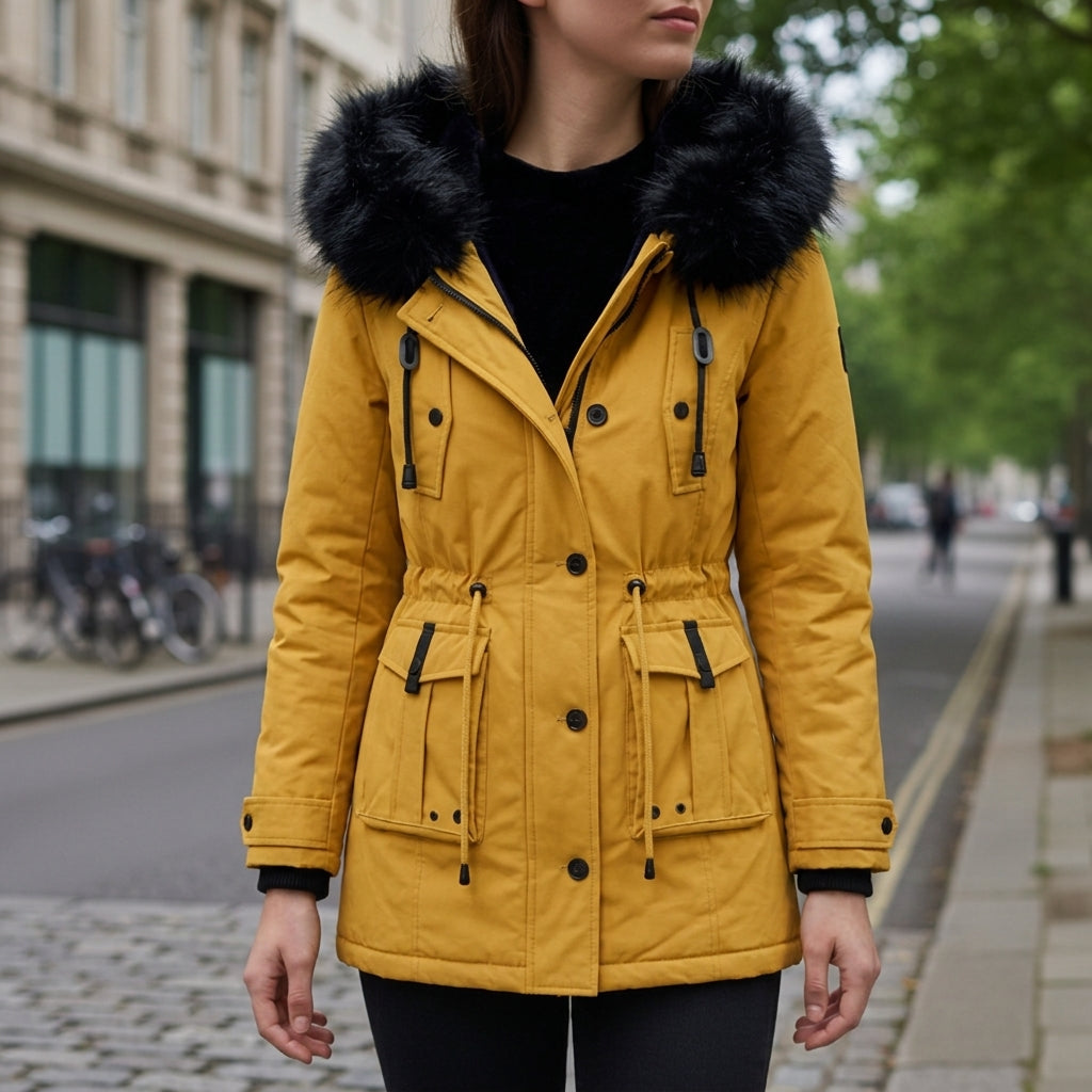 Elsie hooded insulated parka jacket - view 5