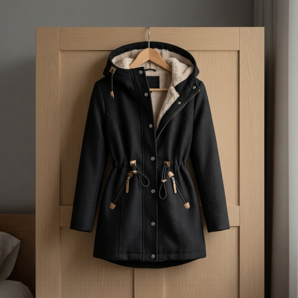 Ada lined hood longline parka - view 3