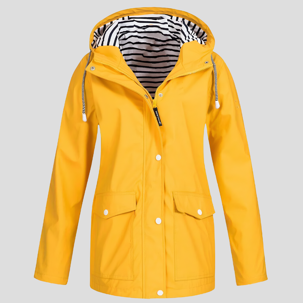 Skye waterproof hooded windbreaker - front view