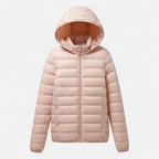 Agnes lightweight hooded puffer jacket - front view