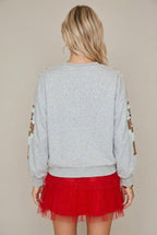 Clara sequin nutcracker relaxed sweater - view 3