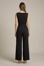 Augustine bow tie wide leg pants - view 3