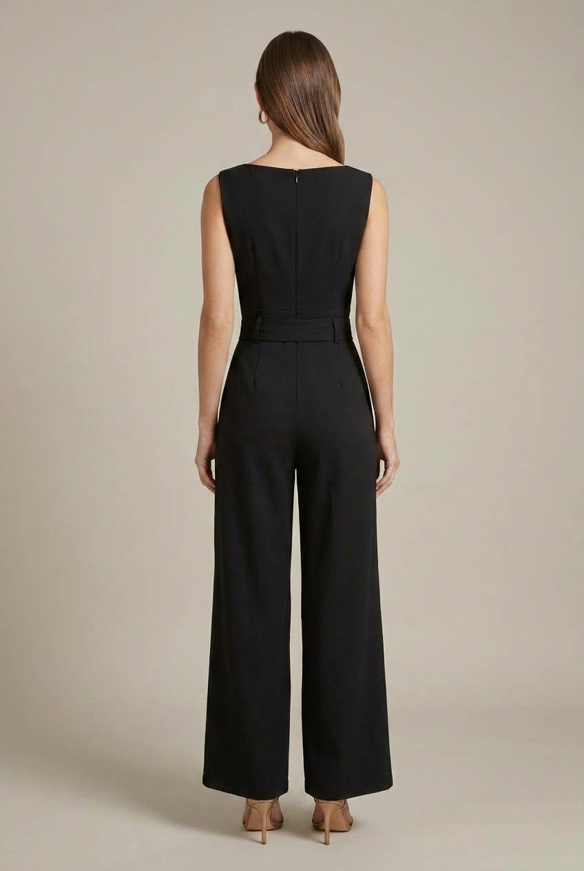 Augustine bow tie wide leg pants - view 3