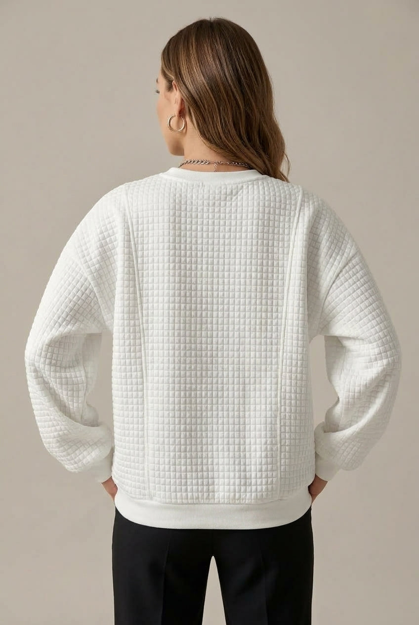 Holly christmas tree print crew neck sweatshirt - view 3