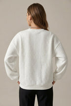 Holly christmas tree print crew neck sweatshirt - view 3