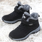 Belora | Fleece Lined Hiking Snow Boots with Strap and Lug Sole