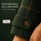 Coralie | Plaid Two Button Oversized Coat