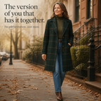 Coralie | Plaid Two Button Oversized Coat