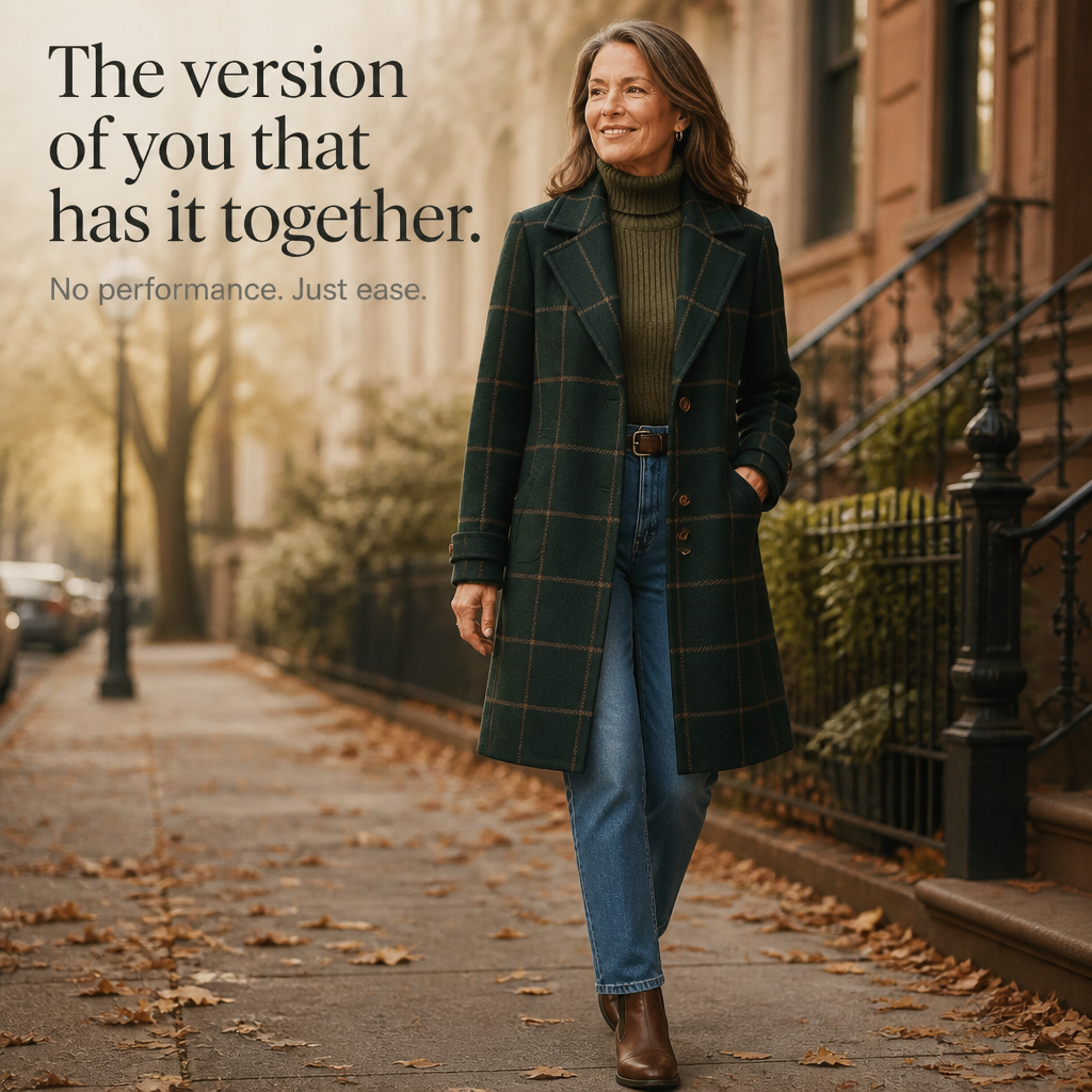 Coralie | Plaid Two Button Oversized Coat