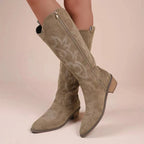 Cira Embroidered Western Knee High Boots - view 6