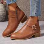 Corinne Buckle Strap Chelsea Ankle Boots - view 3