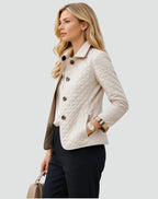 Edna button front quilted jacket - view 7
