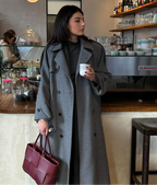 Eleanor wool blend longline trench coat - view 11