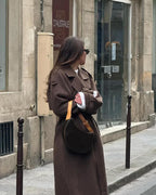 Eleanor wool blend longline trench coat - view 2