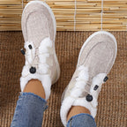 Elin | Faux Fur Collar Slip-On Winter Shoes