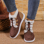 Elin | Faux Fur Collar Slip-On Winter Shoes