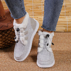 Elin | Faux Fur Collar Slip-On Winter Shoes