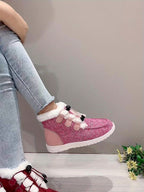 Elin | Faux Fur Collar Slip-On Winter Shoes