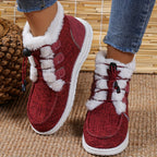 Elin | Faux Fur Collar Slip-On Winter Shoes