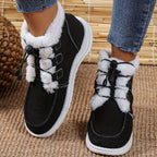 Elin | Faux Fur Collar Slip-On Winter Shoes