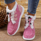 Elin | Faux Fur Collar Slip-On Winter Shoes