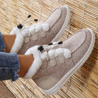 Elin | Faux Fur Collar Slip-On Winter Shoes