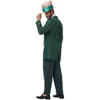 Green hatter couples Halloween costume with gold embroidered jackets - view 5