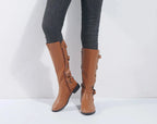 Elvi Lace Up Knee High Riding Boots - view 1