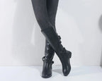 Elvi Lace Up Knee High Riding Boots - view 2