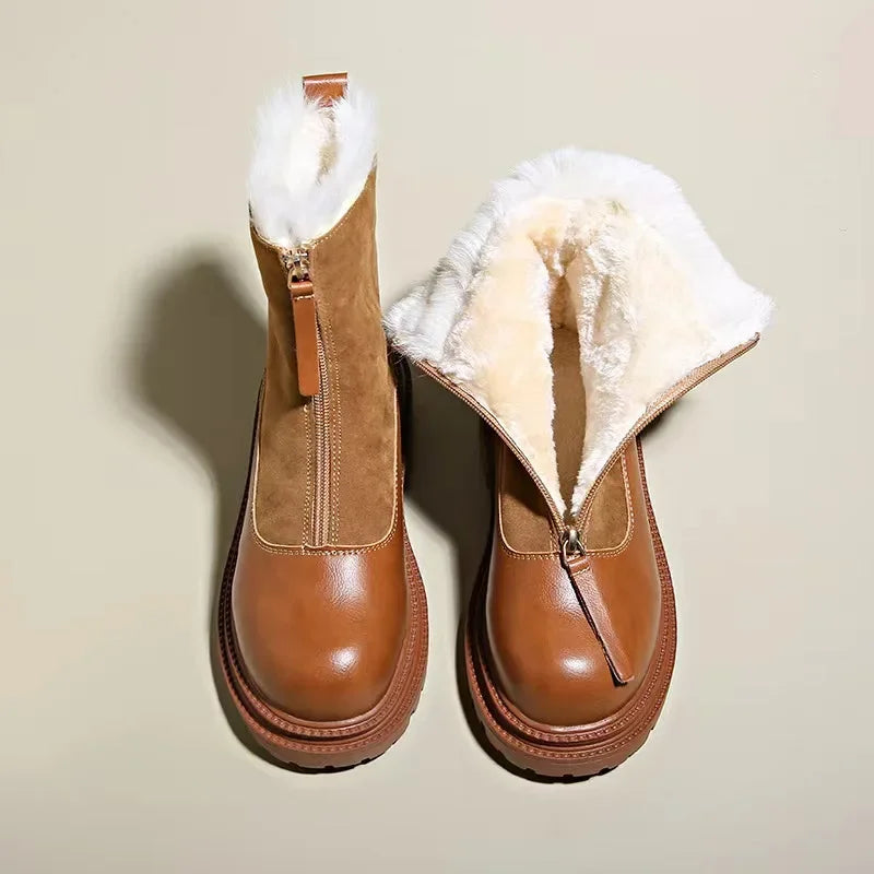 Ember Front Zip Lug Sole Ankle Boots - view 3