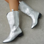 Gaya Metallic Embroidered Western Boot - view 3