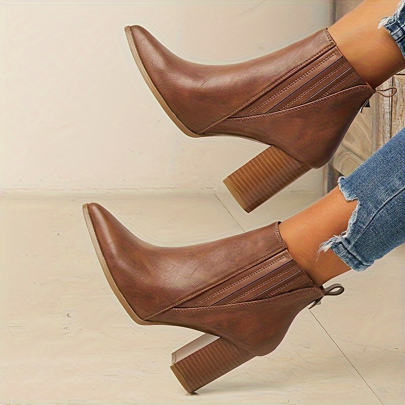 Georgia Pointed Toe Slip-On Ankle Boots - view 2