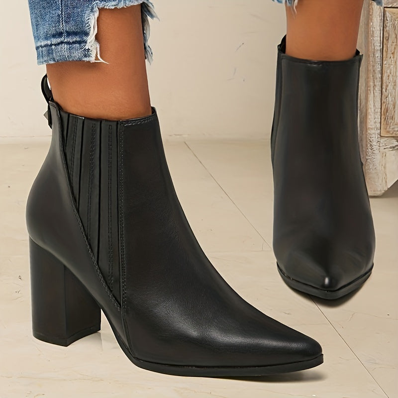 Georgia Pointed Toe Slip-On Ankle Boots - view 5