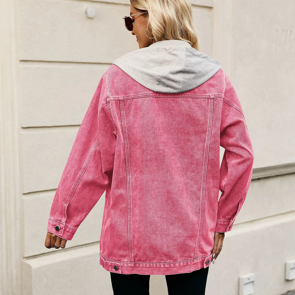 Greta longline lapel denim jacket - view 10