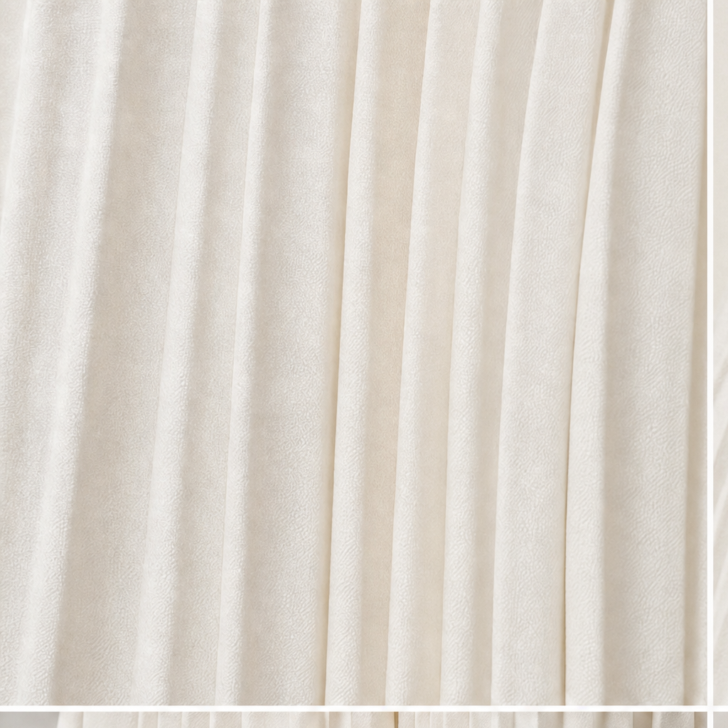 White two-piece set with padded-shoulder cropped blazer and long pleated skirt - view 7