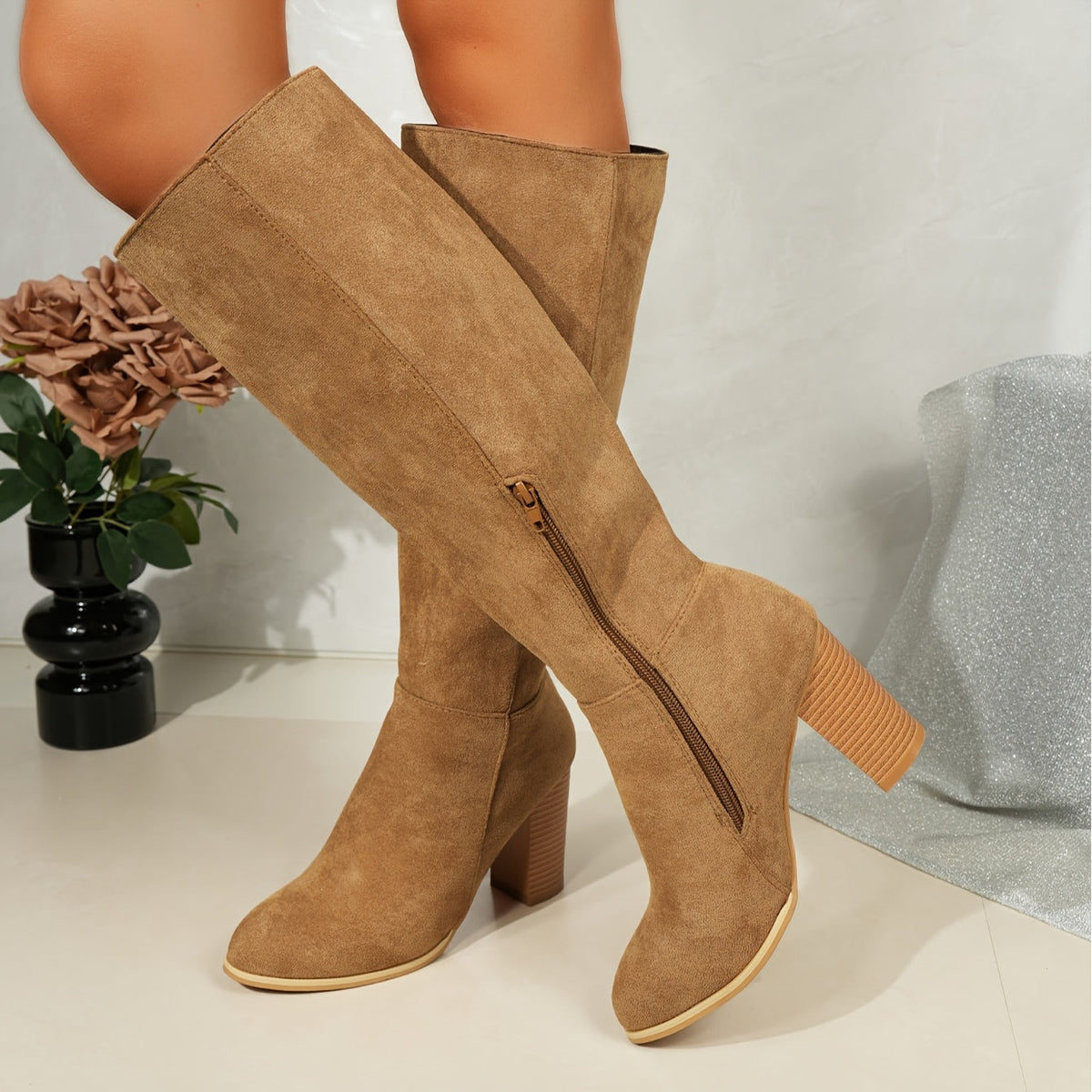 Harlow Wide Calf Knee-High Boots - view 4