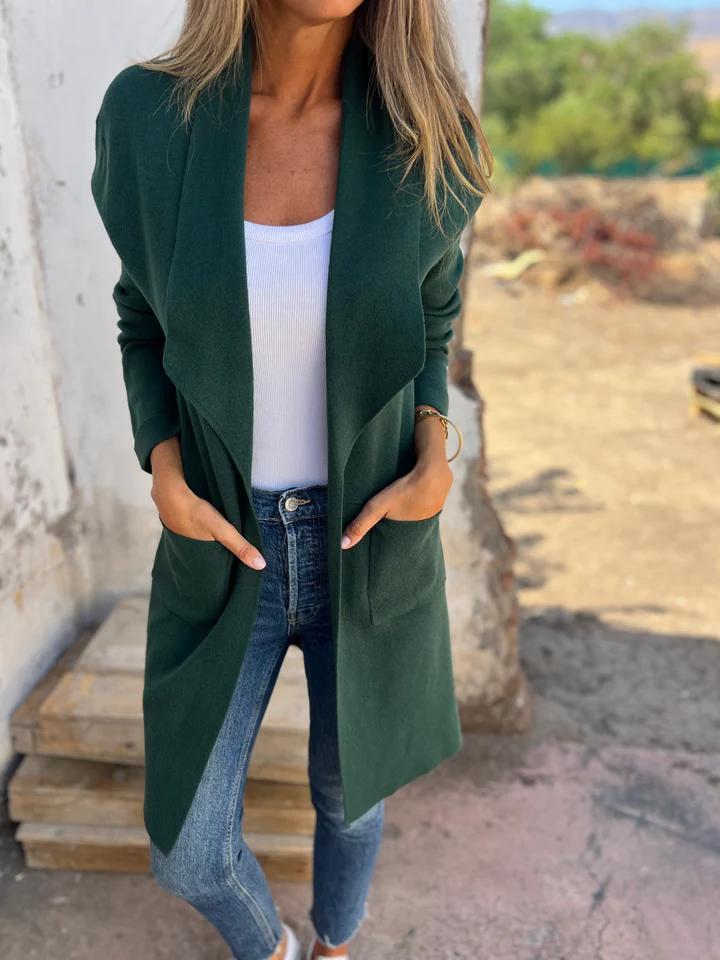Lorelei open front long cardigan - view 7