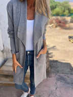 Lorelei open front long cardigan - view 2
