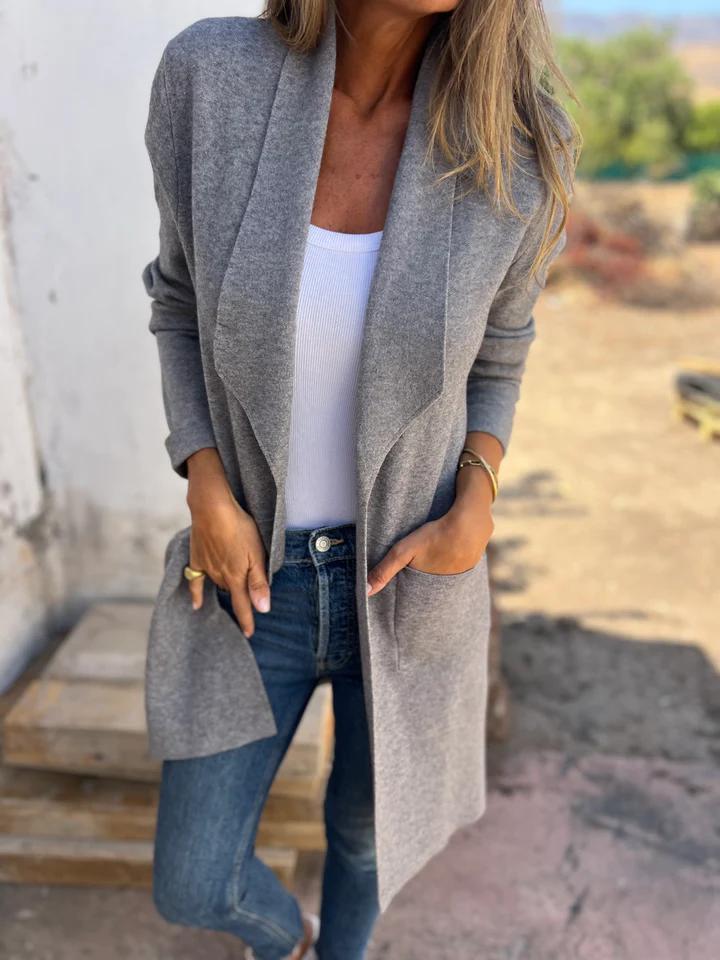 Lorelei open front long cardigan - view 3