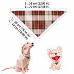 Matching red and white plaid family Christmas pajamas with red ribbed cuffs - view 7
