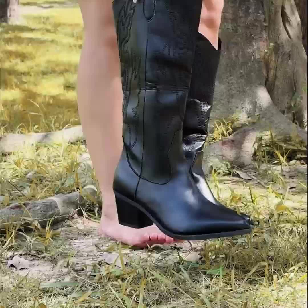 Malina Tonal Stitch Western Boots - view 10