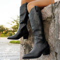 Malina Tonal Stitch Western Boots - view 1