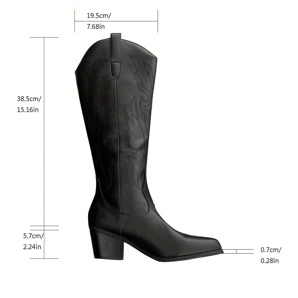 Malina Tonal Stitch Western Boots - view 9