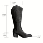 Malina Tonal Stitch Western Boots - view 9