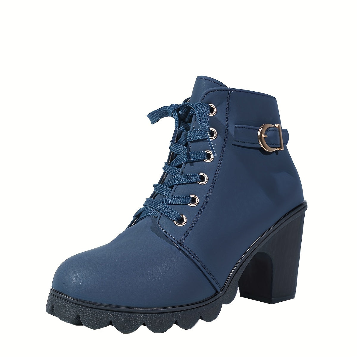 Margeaux Lace-Up Ankle Boots with Lugged Sole - view 14