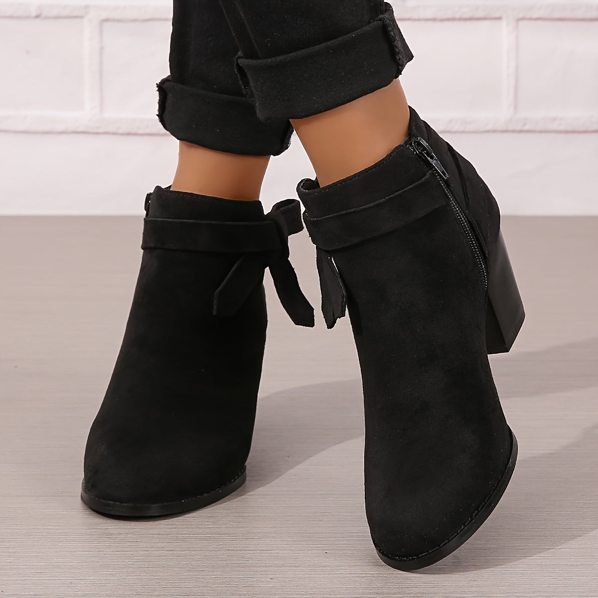 Marlowe Bow Detail Block Heel Chelsea Boots - view 1