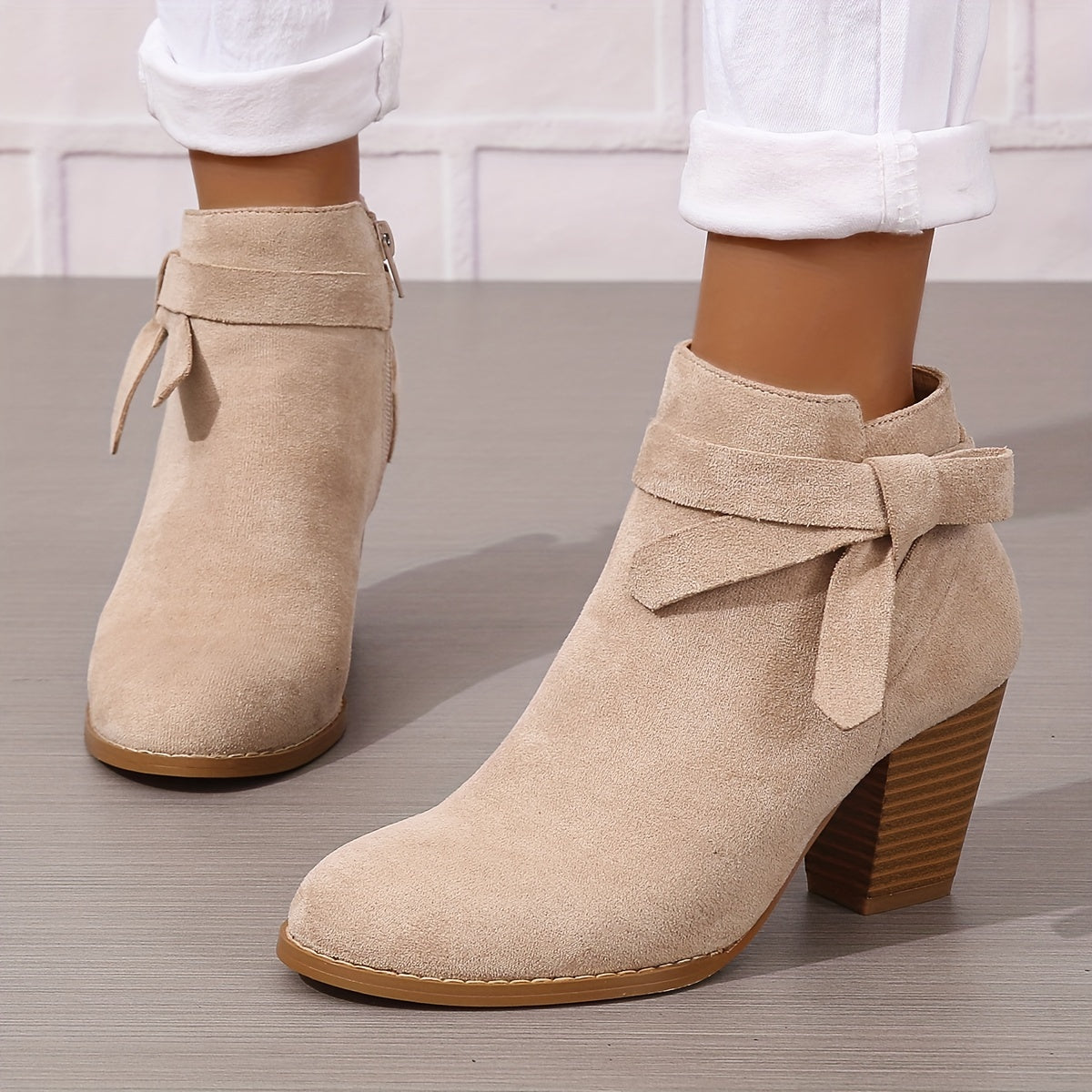 Marlowe Bow Detail Block Heel Chelsea Boots - view 3