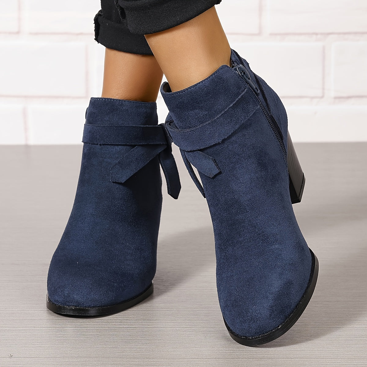 Marlowe Bow Detail Block Heel Chelsea Boots - view 4