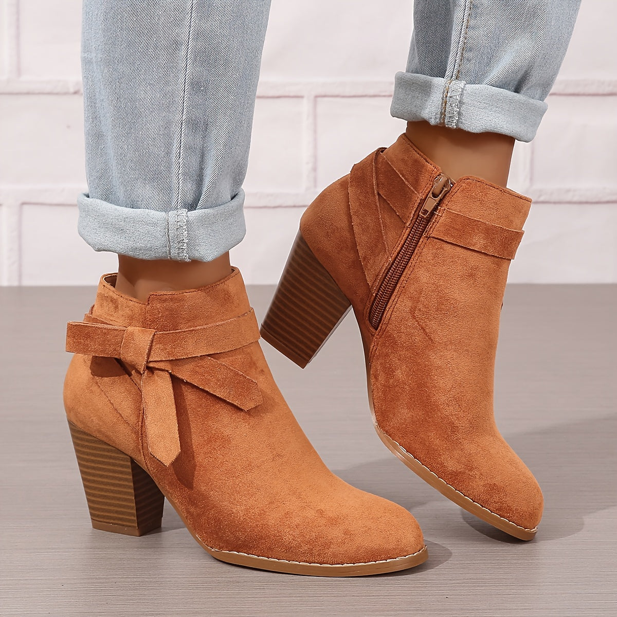 Marlowe Bow Detail Block Heel Chelsea Boots - view 5